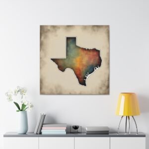 Texas Canvas Gallery Wraps &#8211; Texas Office Living Room Bedroom Wall Decor Home Canvas Art &#8211; Housewarming Gifts &#8211; TX New Home Gifts