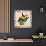 South Dakota Canvas Gallery Wraps &#8211; South Dakota Living Room Wall Decor Bedroom Office  Home Canvas Art &#8211; Housewarming Gifts &#8211; SD Home Gifts