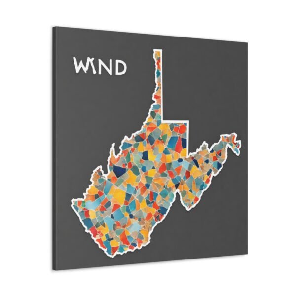 West Virginia Canvas Gallery Wraps &#8211; West Virginia Living Room Wall Decor Bedroom Office  Home Canvas Art &#8211; Housewarming Gifts &#8211; WV Gifts
