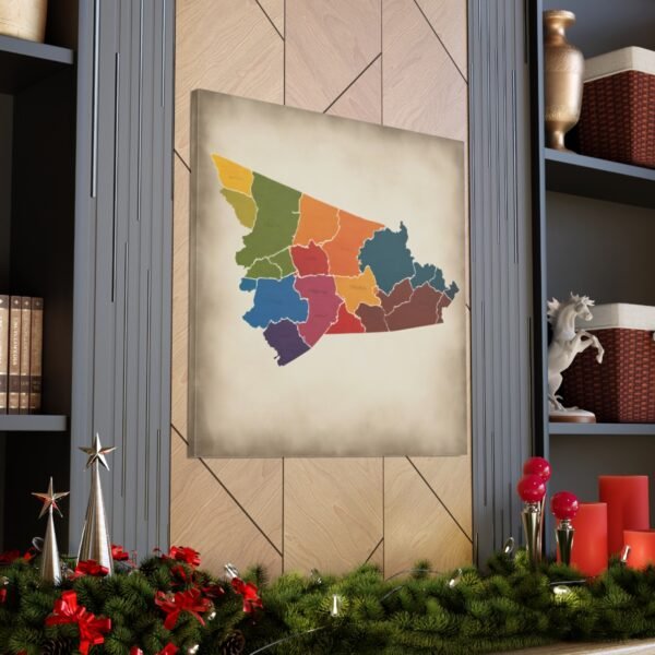 Virginia Canvas Gallery Wraps &#8211; Virginia Bedroom Office Living Room Wall Decor Home Canvas Art &#8211; Housewarming Gifts &#8211; VA New Home Gifts