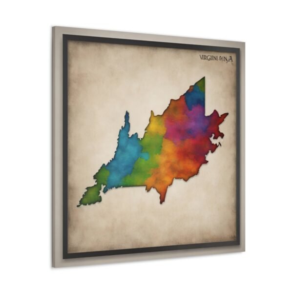 Virginia Canvas Gallery Wraps &#8211; Virginia Bedroom Living Room Office Wall Decor Home Canvas Art &#8211; Housewarming Gifts &#8211; VA New Home Gifts