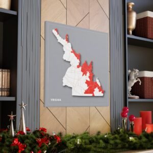 Virginia Canvas Gallery Wraps &#8211; Virginia Living Room Office Bedroom Wall Decor Home Canvas Art &#8211; Housewarming Gifts &#8211; VA New Home Gifts