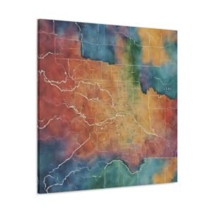 Utah Canvas Gallery Wraps &#8211; Utah Living Room Office Bedroom Wall Decor Home Canvas Art &#8211; Housewarming Gifts &#8211; UT New Home Gifts