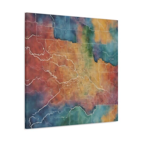 Utah Canvas Gallery Wraps &#8211; Utah Living Room Office Bedroom Wall Decor Home Canvas Art &#8211; Housewarming Gifts &#8211; UT New Home Gifts