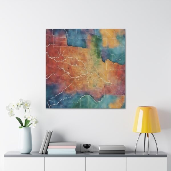 Utah Canvas Gallery Wraps &#8211; Utah Living Room Office Bedroom Wall Decor Home Canvas Art &#8211; Housewarming Gifts &#8211; UT New Home Gifts