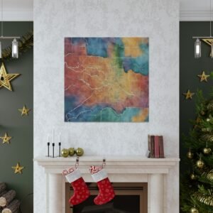 Utah Canvas Gallery Wraps &#8211; Utah Living Room Office Bedroom Wall Decor Home Canvas Art &#8211; Housewarming Gifts &#8211; UT New Home Gifts