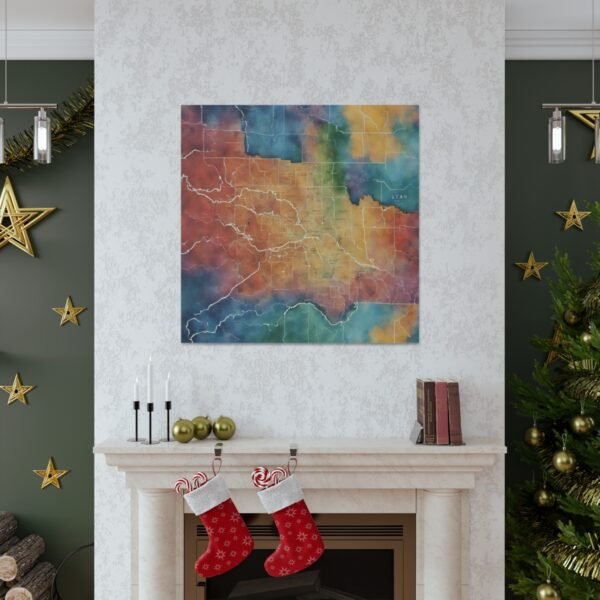 Utah Canvas Gallery Wraps &#8211; Utah Living Room Office Bedroom Wall Decor Home Canvas Art &#8211; Housewarming Gifts &#8211; UT New Home Gifts