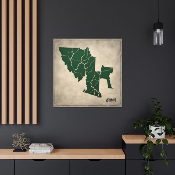 Vermont Canvas Gallery Wraps &#8211; Vermont Living Room Bedroom Wall Decor Office Home Canvas Art &#8211; Housewarming Gifts &#8211; VT New Home Gifts
