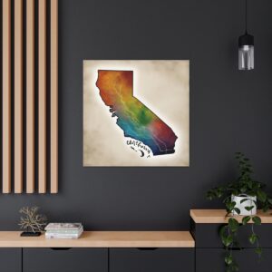 California Canvas Gallery Wraps &#8211; California Home Office Living Room Bedroom Wall Decor Canvas Art &#8211; Housewarming Gifts &#8211; CA New Home Gifts