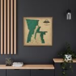 Vermont Canvas Gallery Wraps &#8211; Vermont Living Room Bedroom Wall Decor Office Home Canvas Art &#8211; Housewarming Gifts &#8211; VT New Home Gifts