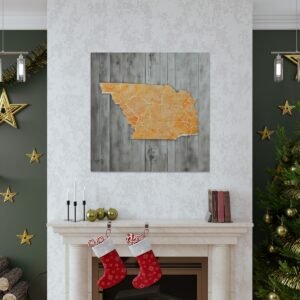 Tennessee Canvas Gallery Wraps &#8211; Tennessee Living Room Wall Decor Bedroom Office Home Canvas Art &#8211; Housewarming Gifts &#8211; TN New Home Gifts