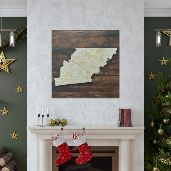 Tennessee Canvas Gallery Wraps &#8211; Tennessee Living Room Office Wall Decor Bedroom Home Canvas Art &#8211; Housewarming Gifts &#8211; TN New Home Gifts