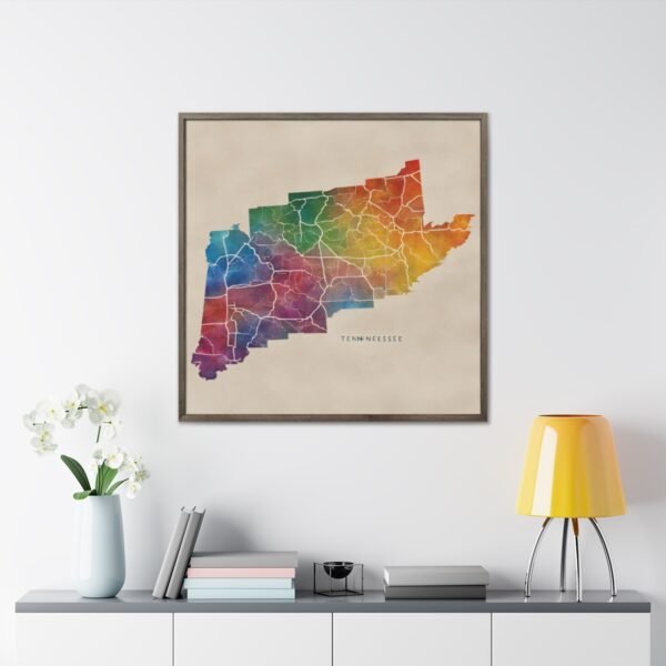 Tennessee Canvas Gallery Wraps &#8211; Tennessee Living Room Wall Decor Office Bedroom Home Canvas Art &#8211; Housewarming Gifts &#8211; TN New Home Gifts
