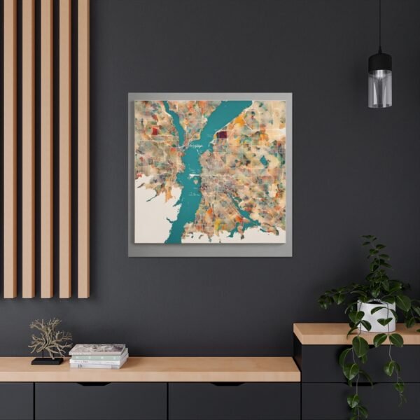 Washington Canvas Gallery Wraps &#8211; Washington Living Room Wall Decor Office Bedroom Home Canvas Art &#8211; Housewarming Gifts &#8211; WA New Home Gifts