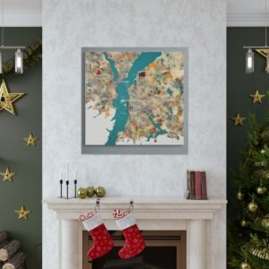 Washington Canvas Gallery Wraps &#8211; Washington Living Room Wall Decor Office Bedroom Home Canvas Art &#8211; Housewarming Gifts &#8211; WA New Home Gifts