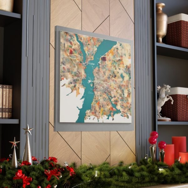 Washington Canvas Gallery Wraps &#8211; Washington Living Room Wall Decor Office Bedroom Home Canvas Art &#8211; Housewarming Gifts &#8211; WA New Home Gifts
