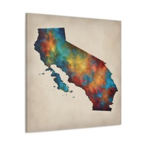 California Canvas Gallery Wraps &#8211; California Living Room Home Office Bedroom Wall Decor Canvas Art &#8211; Housewarming Gifts &#8211; CA New Home Gifts