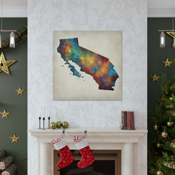 California Canvas Gallery Wraps &#8211; California Living Room Home Office Bedroom Wall Decor Canvas Art &#8211; Housewarming Gifts &#8211; CA New Home Gifts