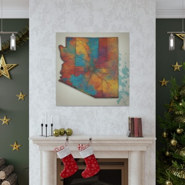 Arizona Canvas Gallery Wraps &#8211; Arizona Living Room Home Office Bedroom Wall Decor Canvas Art &#8211; Housewarming Gifts &#8211; AZ New Home Gifts