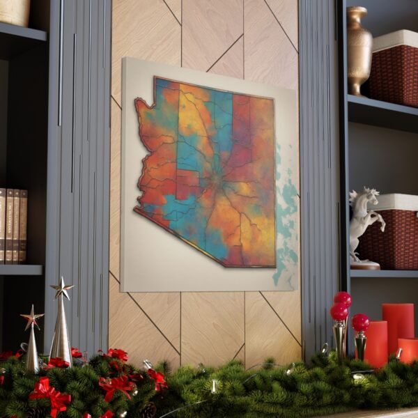 Arizona Canvas Gallery Wraps &#8211; Arizona Living Room Home Office Bedroom Wall Decor Canvas Art &#8211; Housewarming Gifts &#8211; AZ New Home Gifts