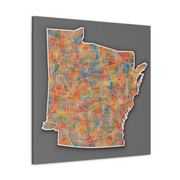 Arkansas Canvas Gallery Wraps &#8211; Arkansas Office Home Bedroom Living Room Wall Decor Canvas Art &#8211; Housewarming Gifts &#8211; AR New Home Gifts