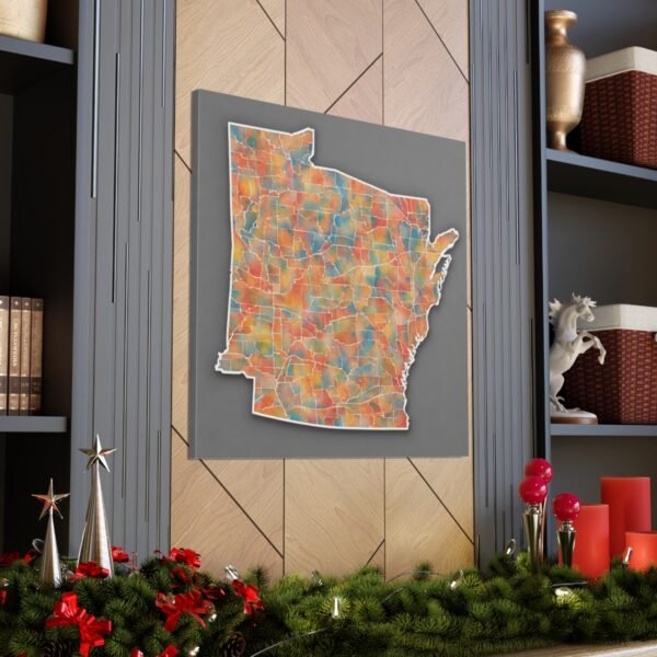 Arkansas Canvas Gallery Wraps &#8211; Arkansas Office Home Bedroom Living Room Wall Decor Canvas Art &#8211; Housewarming Gifts &#8211; AR New Home Gifts