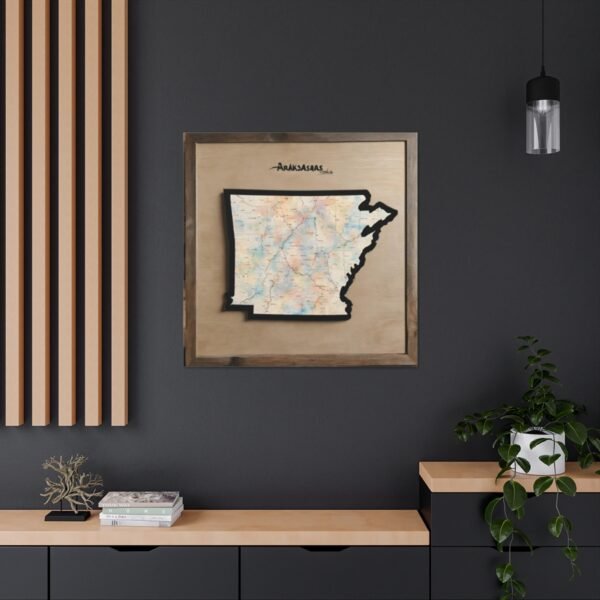 Arkansas Canvas Gallery Wraps &#8211; Arkansas Bedroom Home Office Living Room Wall Decor Canvas Art &#8211; Housewarming Gifts &#8211; AR New Home Gifts